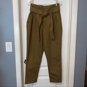 a new day army green high waisted pants size 8